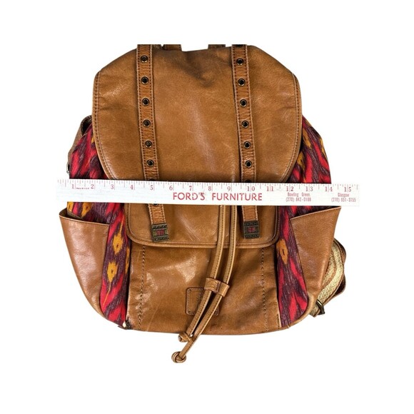 The Sak Backpack Womens Large Boho Woven Southwest Faux Leather Bag Western - Picture 11 of 12